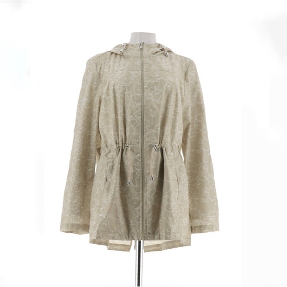 susan graver packable raincoat